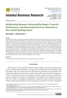 Istanbul Business Research, 50(1), 77-102 DOI: 10.26650/Ibr.2021.51.0115