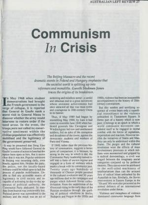 Communism in Crisis I