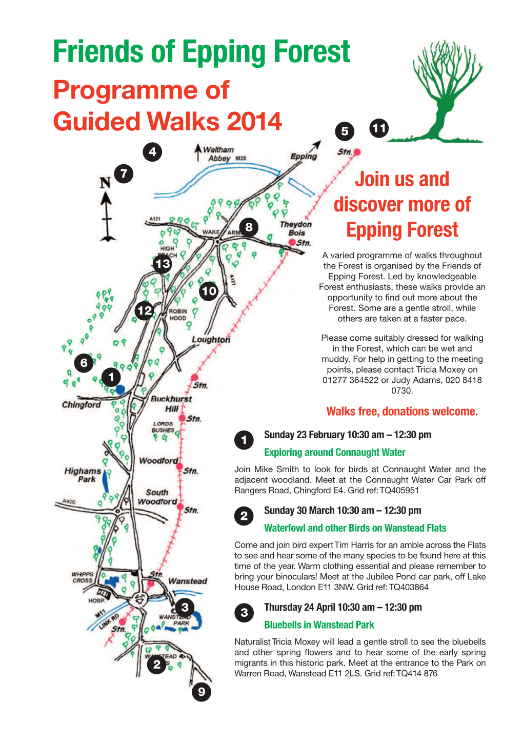 Friends of Epping Forest Programme Of