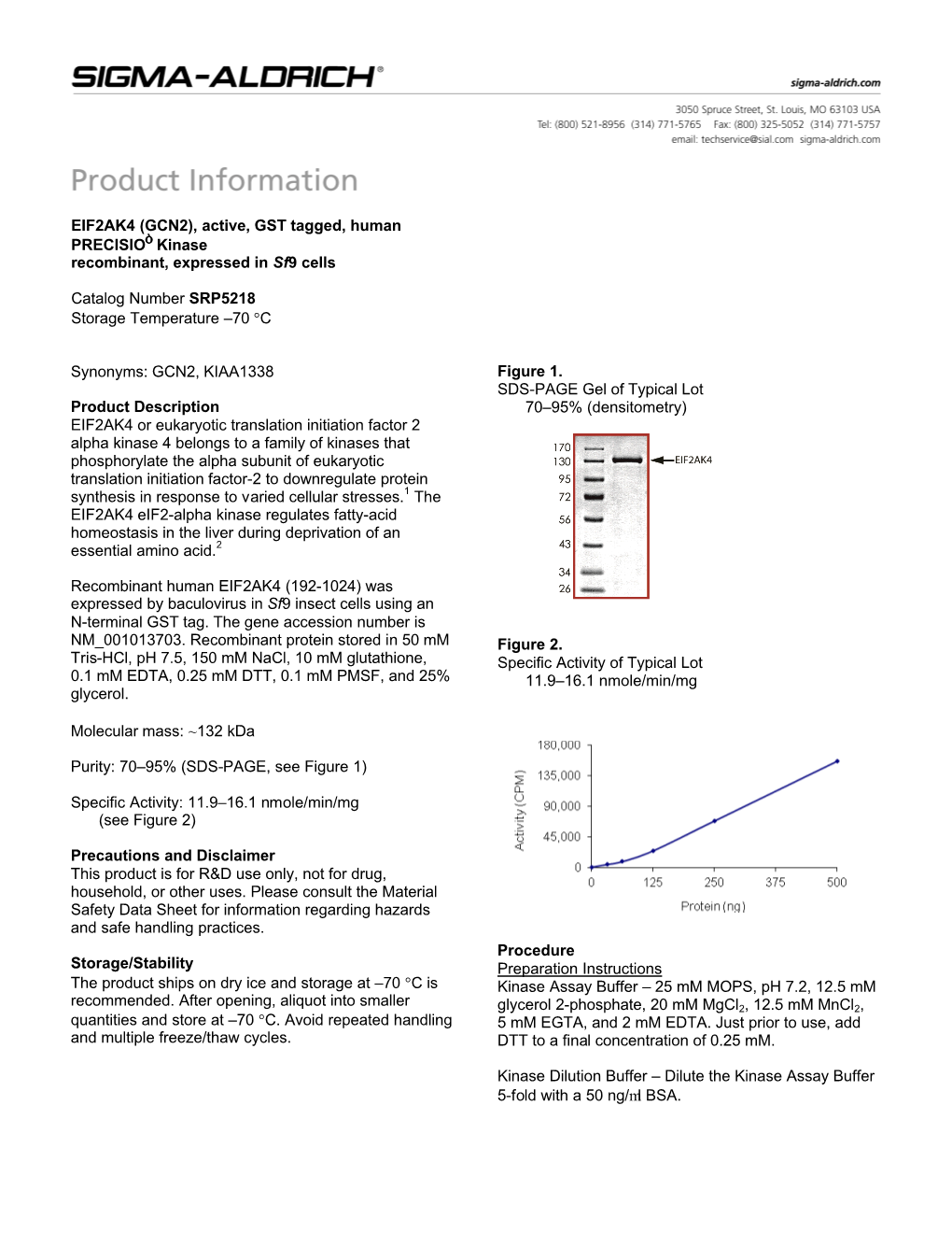 EIF2AK4 (GCN2), Active (SRP5218)