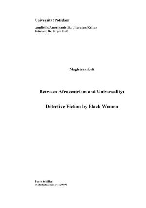 Detective Fiction by Black Women