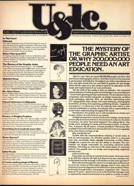 The Mystery of the Graphic Artist, Or,Why 200,000,000 People Need an Art Education? Illustration by Seymour Chwast