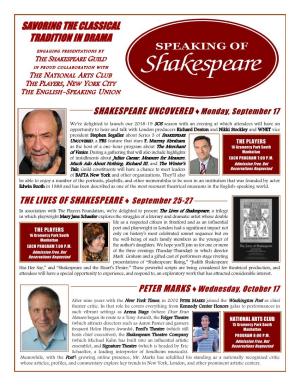 The Lives of Shakespeare
