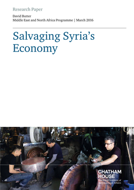 Salvaging Syria's Economy