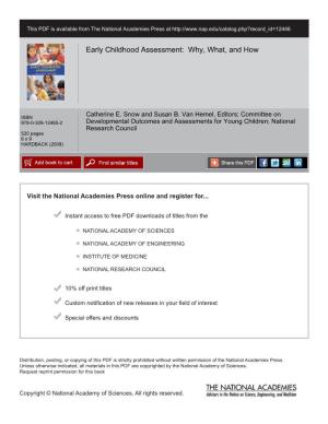 Early Childhood Assessment Why, What, How.Pdf