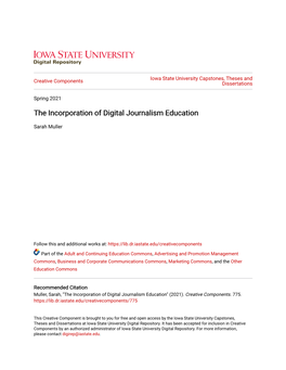 The Incorporation of Digital Journalism Education