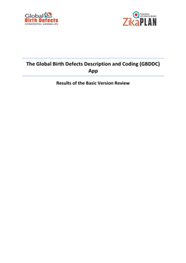 The Global Birth Defects Description and Coding (GBDDC) App