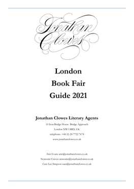 London Book Fair Guide 2021
