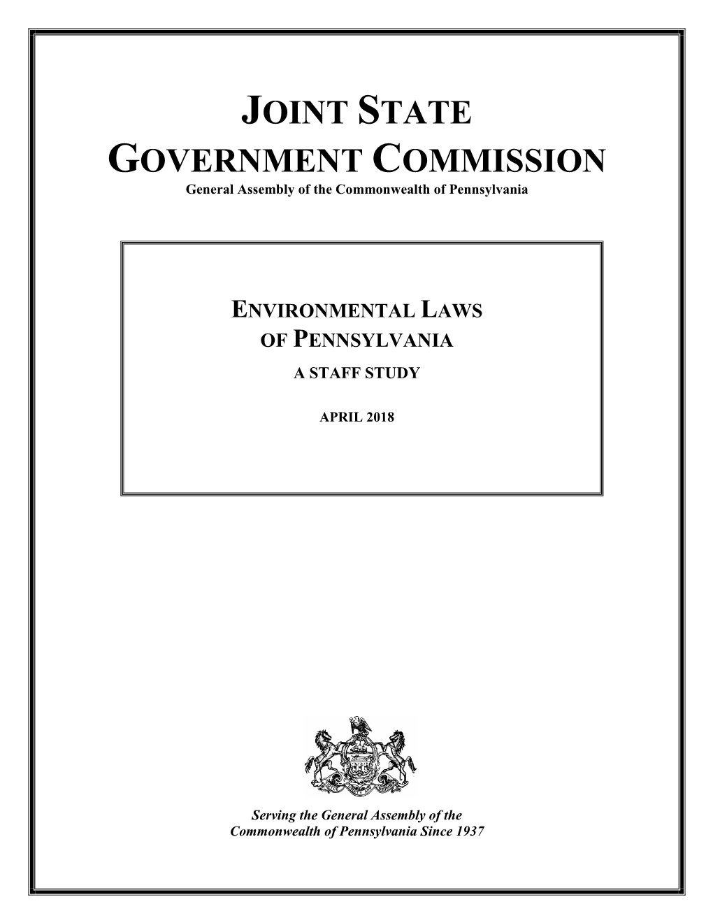 Environmental Laws of Pennsylvania