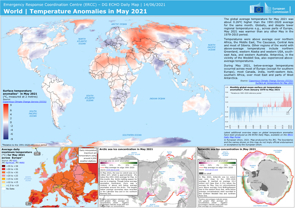 Temperature Anomalies in May 2021