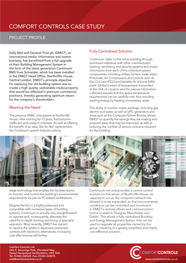 CASE STUDY - DMGT HEAD OFFICE:PROJECT PROFILE 21/05/2013 14:18 Page 1