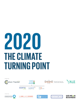 2020: the Climate Turning Point, Either in Whole Or in Part, from the Identification of Six Milestones to Guidance on Analysis of the Milestone Targets