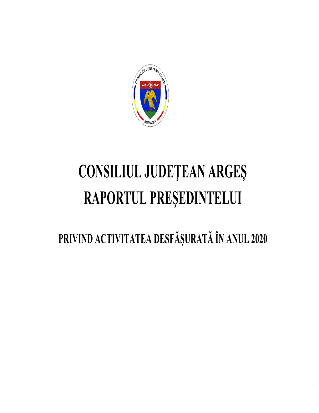 Raportul Presedintelui Pe Anul 2020