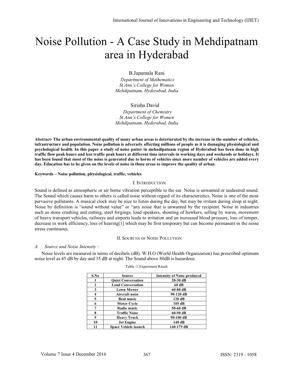 case study of noise pollution in india