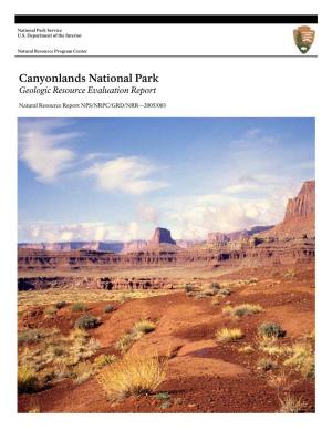 Geologic Resource Evaluation Report, Canyonlands National Park