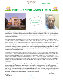 The Branchlands Times