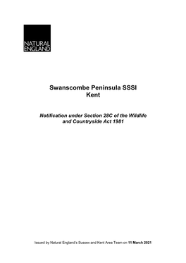 Swanscombe Peninsula Notification Document 11 March 2021.Pdf