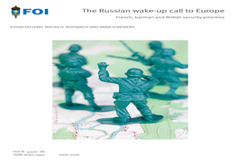 The Russian Wake-Up Call to Europe