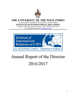 Annual Report of the Director 2016/2017