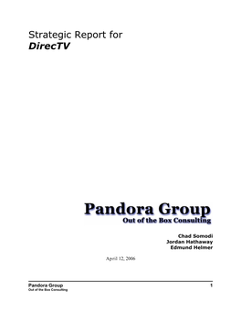 Strategic Report for Directv