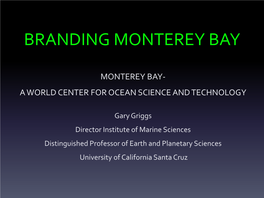 Branding Monterey Bay