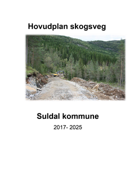 Hovudplan Skogsveg Suldal Kommune