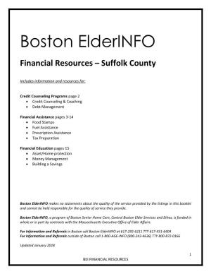 Financial Resources – Suffolk County
