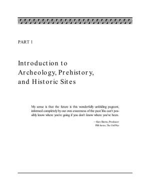 Introduction to Archeology, Prehistory and Historic Sites
