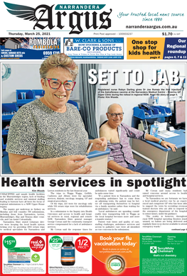 Health Services in Spotlight Kim Woods Leeton Residents in the Last Nancial Year