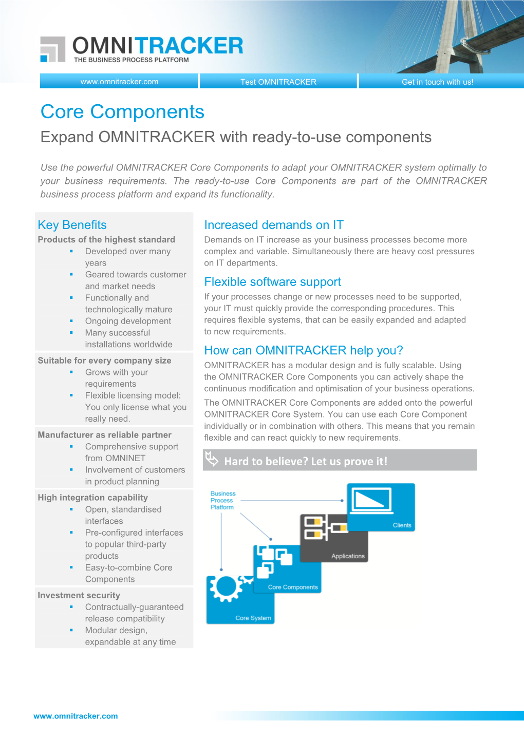 OMNITRACKER Core Components to Adapt Your OMNITRACKER System Optimally to Your Business Requirements