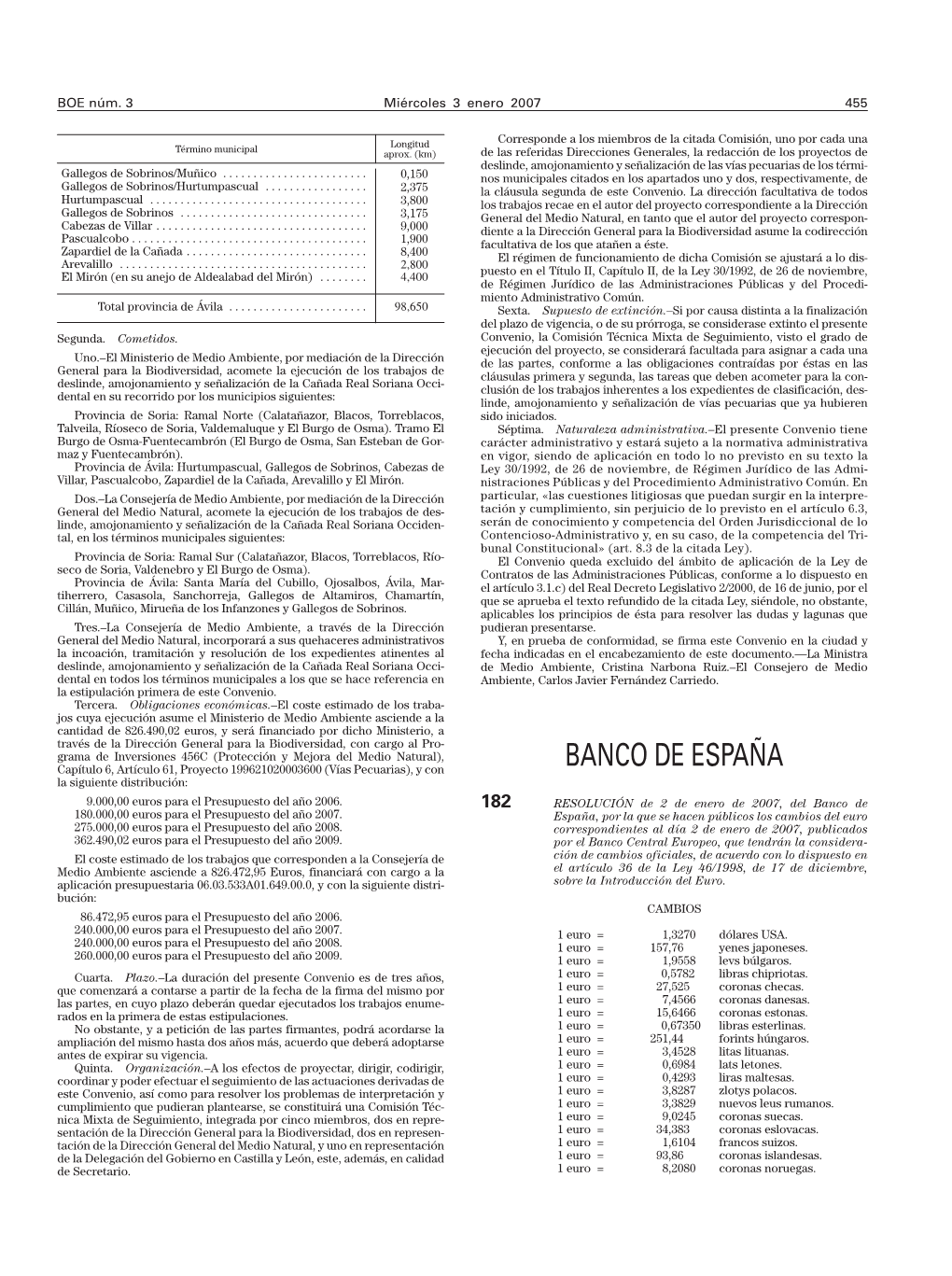 BOE 3 De 03/01/2007 Sec 3 Pag 455 A