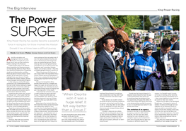 The Power SURGE King Power Racing Has Quickly Become a Powerful Force in Racing but for Those Involved Like Alastair Donald It Has at Times Been a Difficult Journey