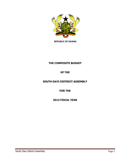 The Composite Budget of the South Dayi District