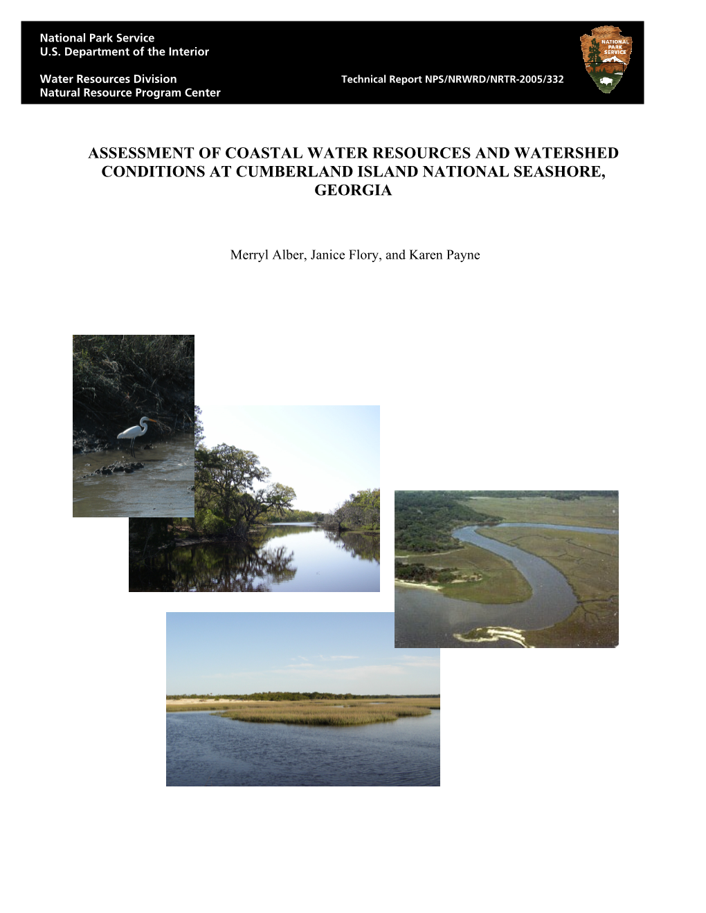 Assessment of Coastal Water Resources and Watershed Conditions at Cumberland Island National Seashore, Georgia