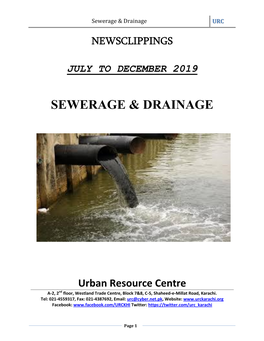 Sewerage & Drainage