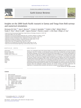 Insights on the 2009 South Pacific Tsunami in Samoa and Tonga from Field Surveys and Numerical Simulations