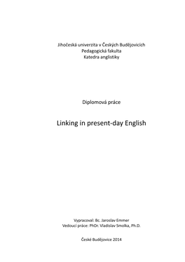 Linking in Present-Day English