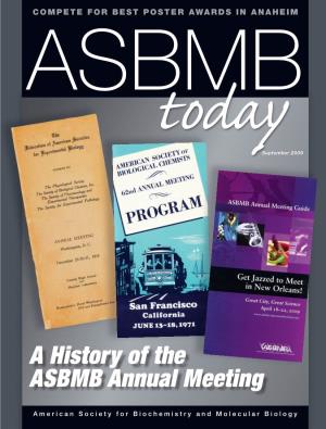 A History of the ASBMB Annual Meeting