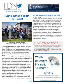 Lyons, Qatar Racing Part Ways Cont