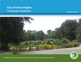 City of Citrus Heights Landscape Guidelines