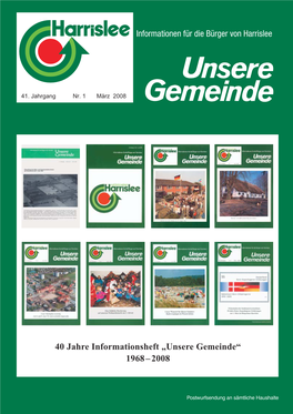 40 Jahre Informationsheft „Unsere Gemeinde“ 1968–2008
