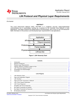 LIN Protocol and Physical Layer Requirements