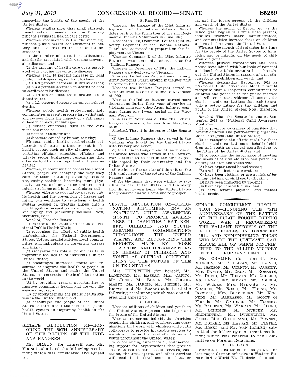 Congressional Record—Senate S5259