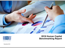 2016 Human Capital Benchmarking Report