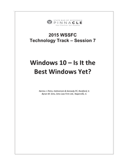 Windows 10 – Is It the Best Windows Yet?