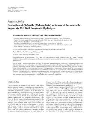 As Source of Fermentable Sugars Via Cell Wall Enzymatic Hydrolysis