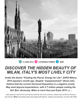 Discover the Hidden Beauty of Milan, Italy's Most Lively City