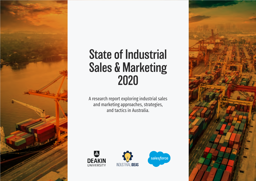 State of Industrial Sales & Marketing 2020