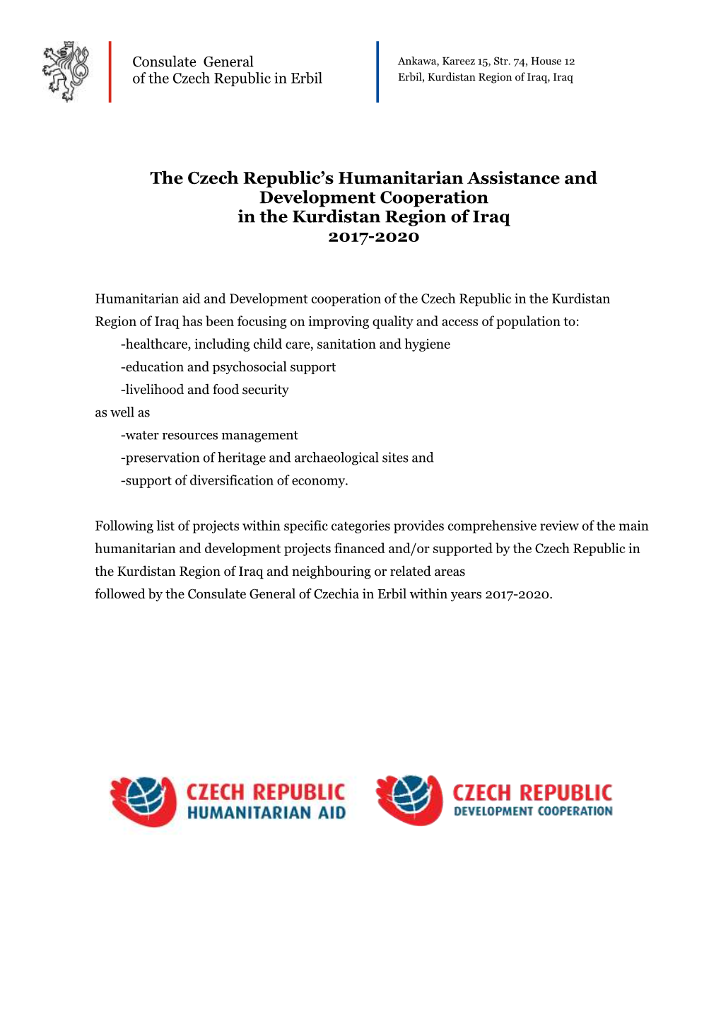 Czech Republic Humanitarian Aid and Development