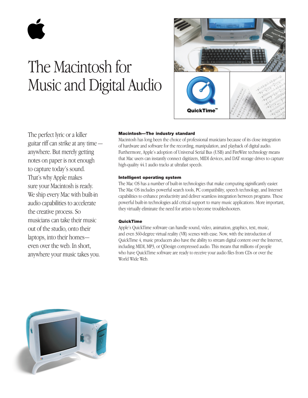 The Macintosh for Music and Digital Audio